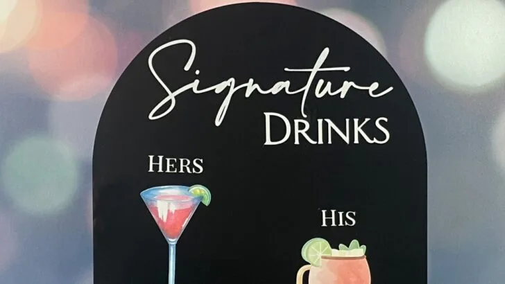 Signature Drinks and Menu